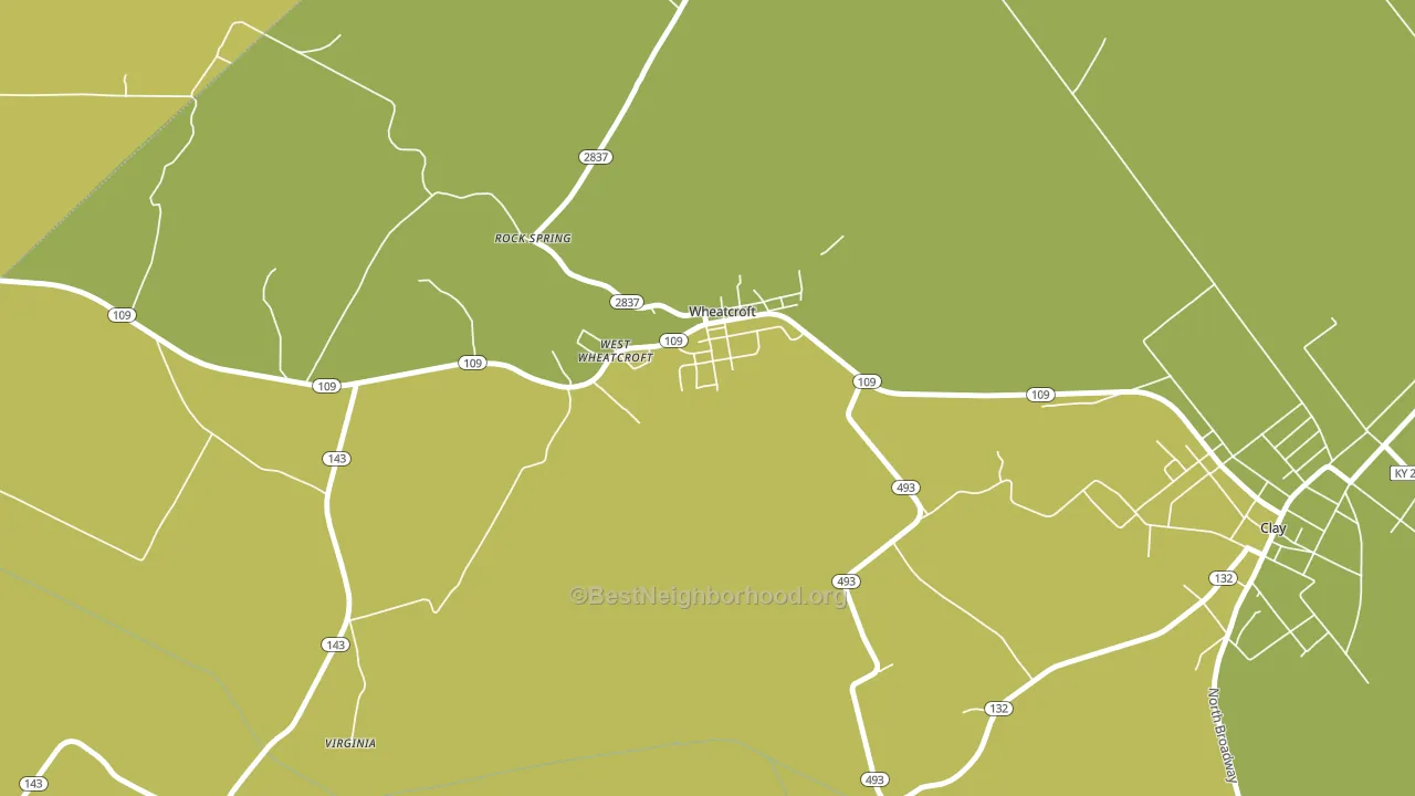 42463, KY block-group voter-turnout map