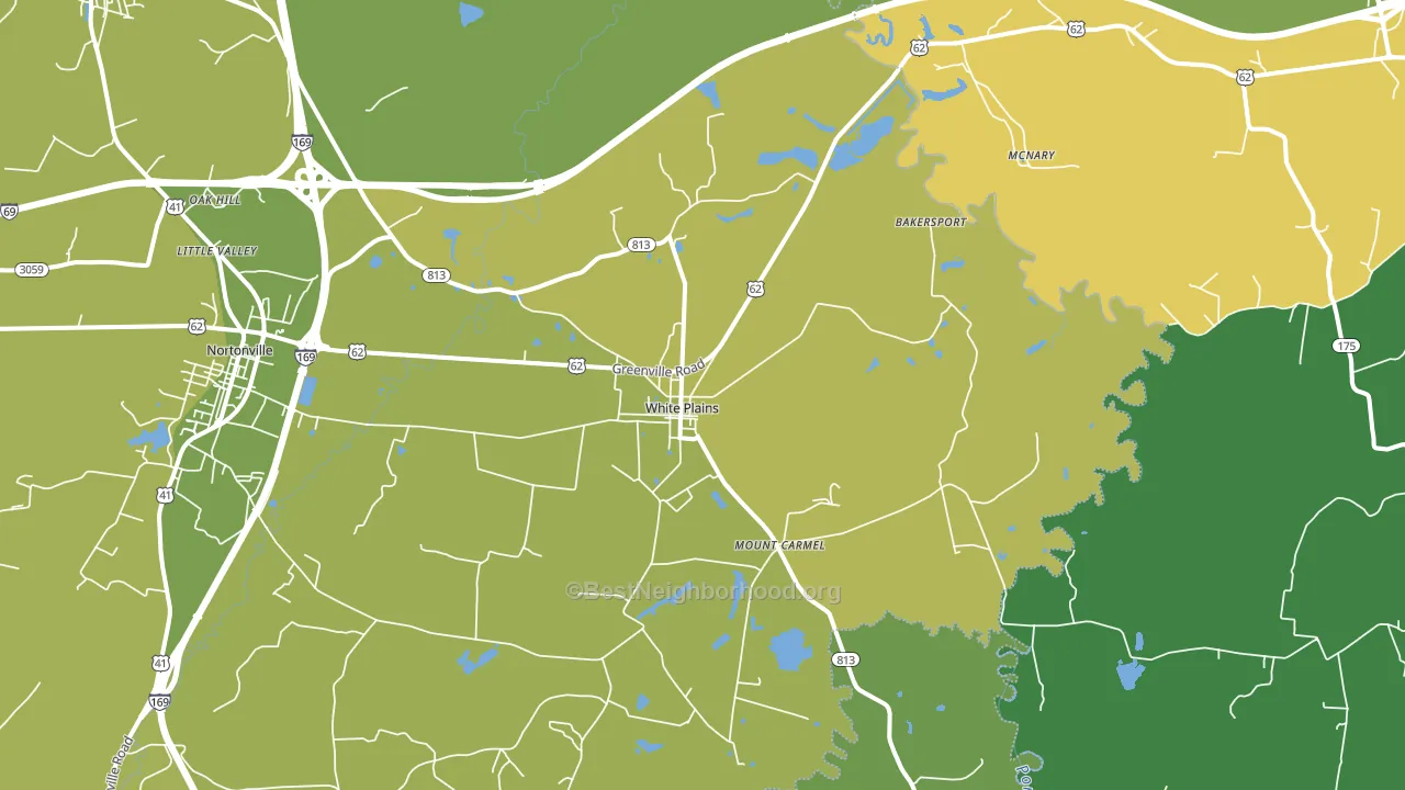 42464, KY block-group voter-turnout map