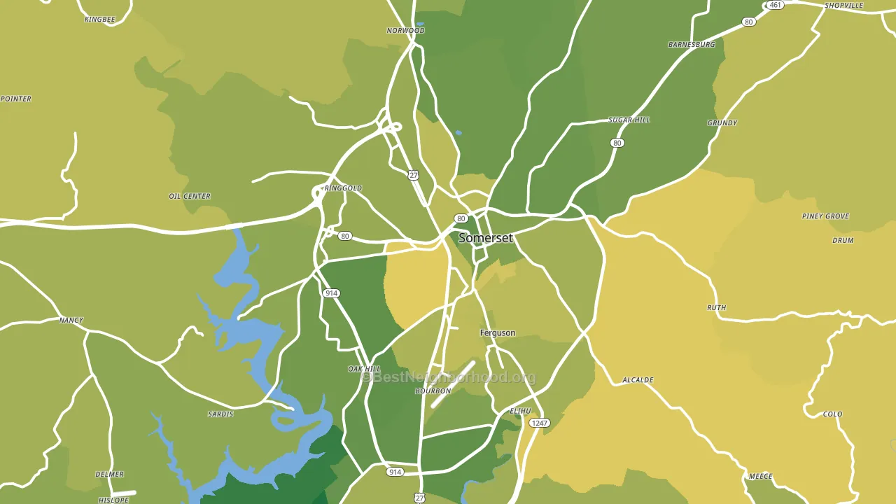 42503, KY block-group voter-turnout map