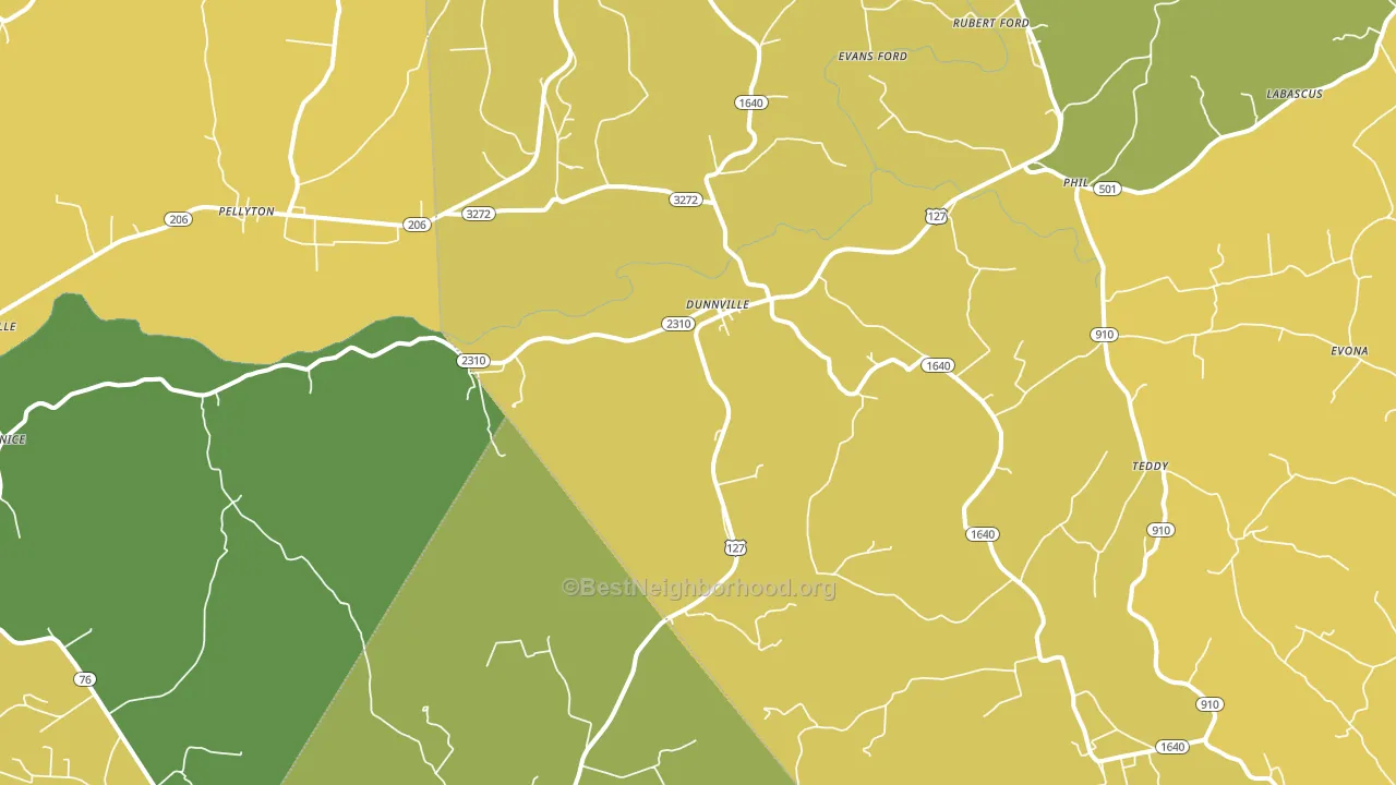 42528, KY block-group voter-turnout map