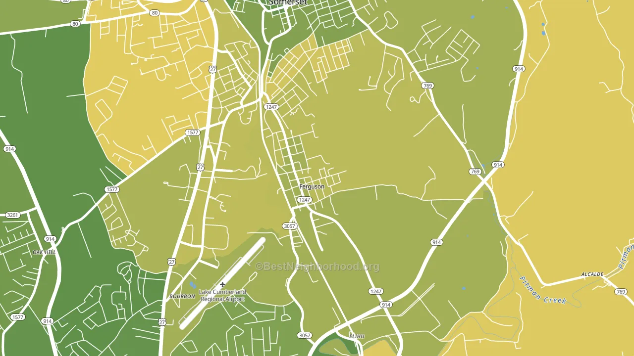 42533, KY block-group voter-turnout map