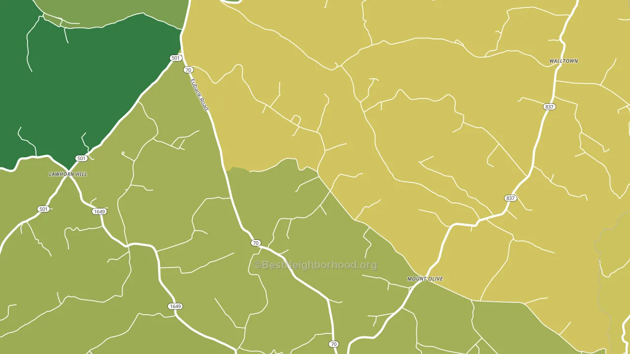 42566, KY block-group voter-turnout map