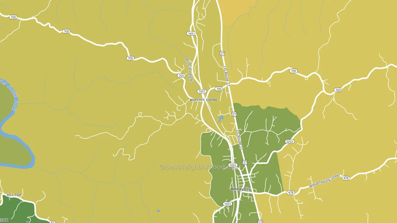 42631, KY block-group voter-turnout map