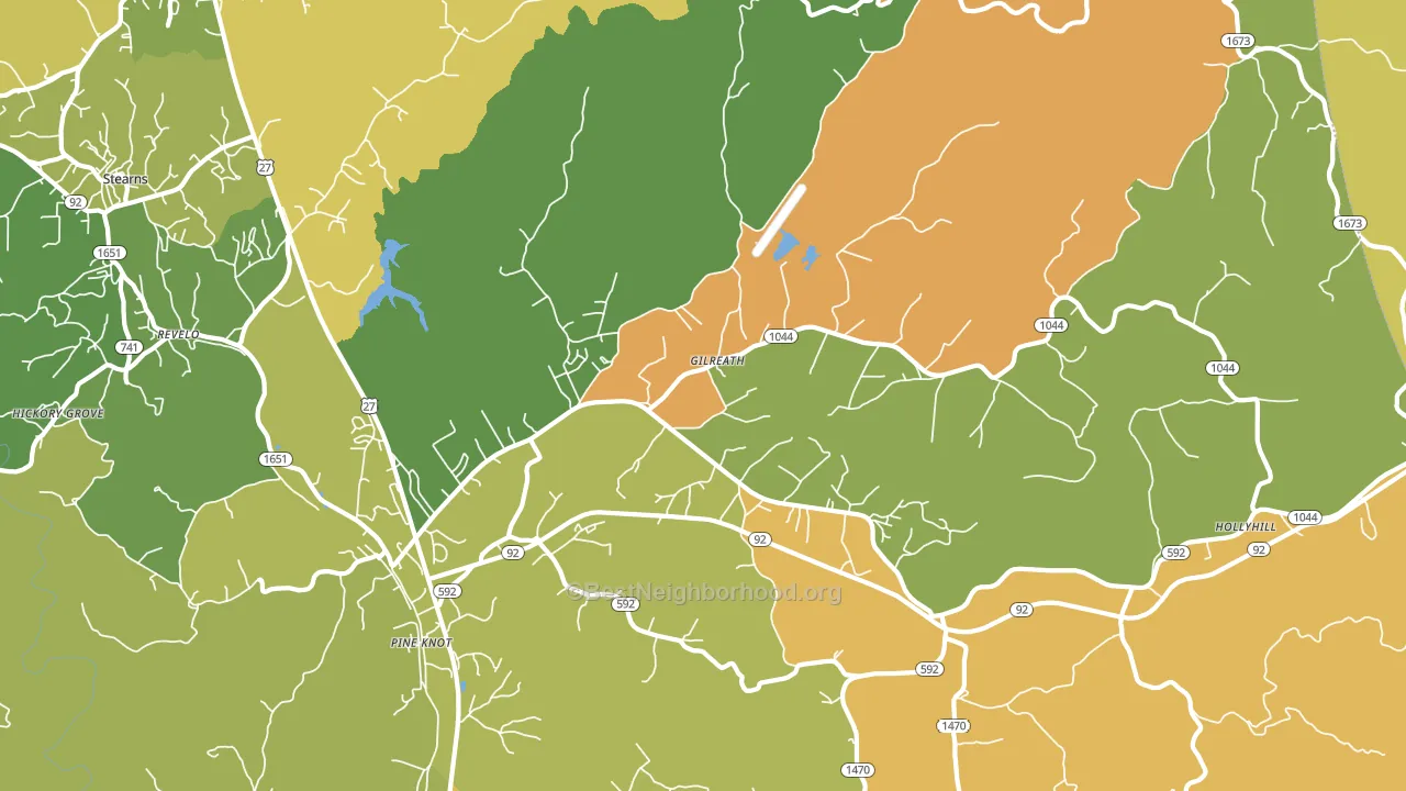 42635, KY block-group voter-turnout map