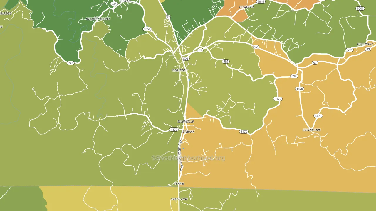 42649, KY block-group voter-turnout map