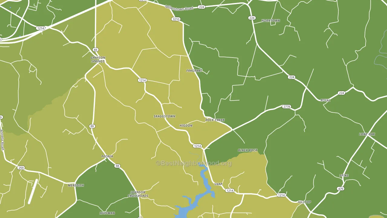 42726, KY block-group voter-turnout map