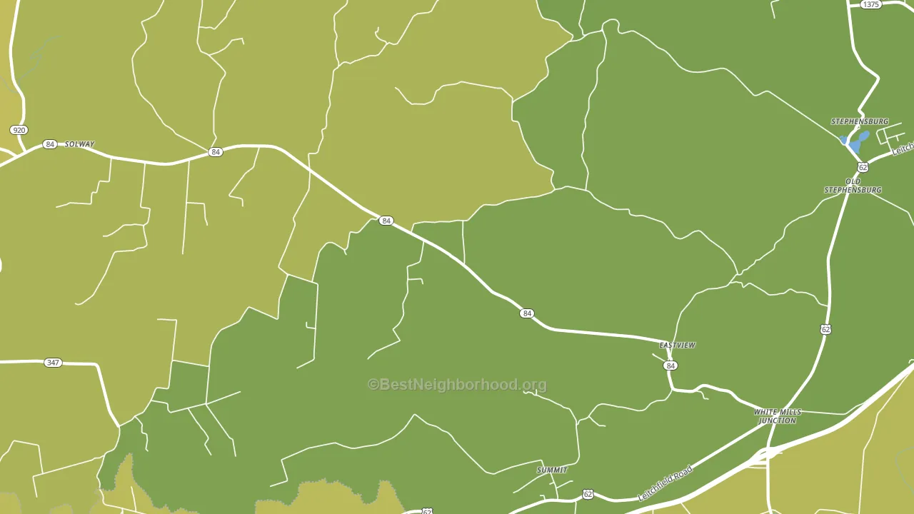 42732, KY block-group voter-turnout map
