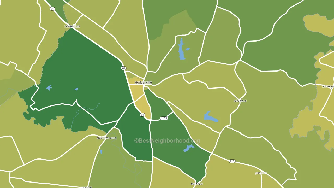42748, KY block-group voter-turnout map