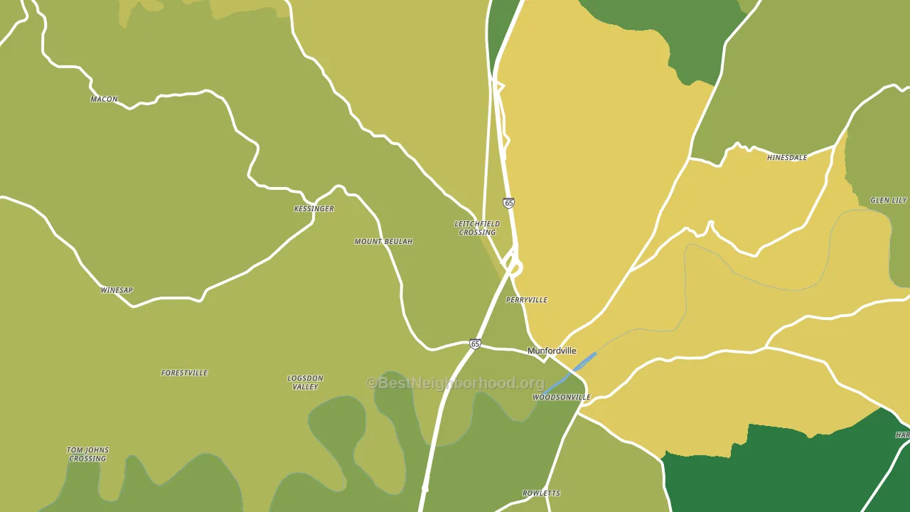42765, KY block-group voter-turnout map