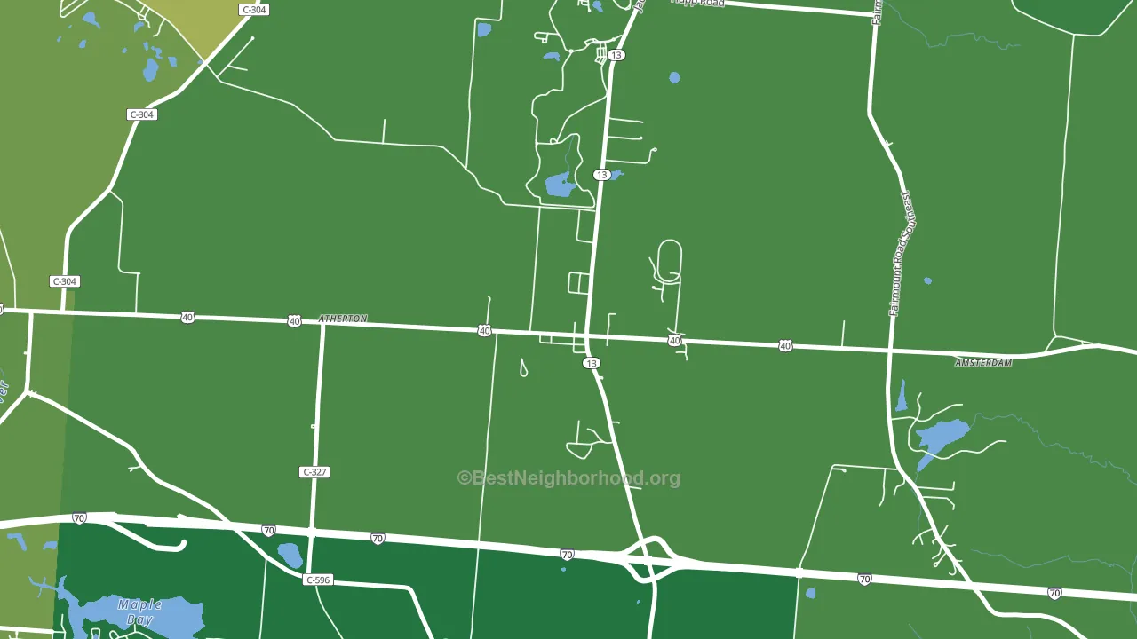 43030, OH block-group voter-turnout map