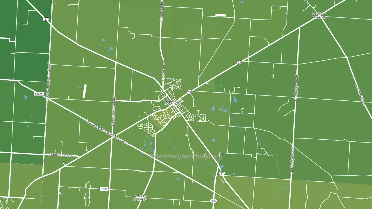 43031, OH block-group voter-turnout map