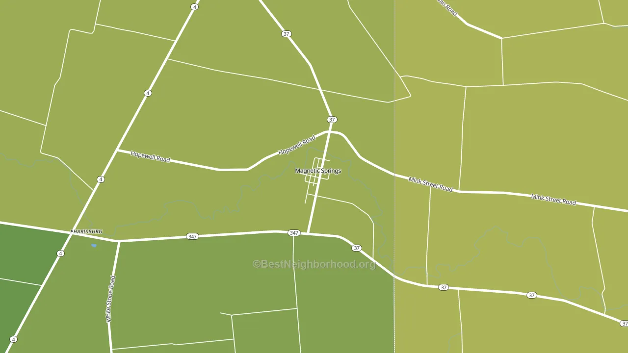 43036, OH block-group voter-turnout map