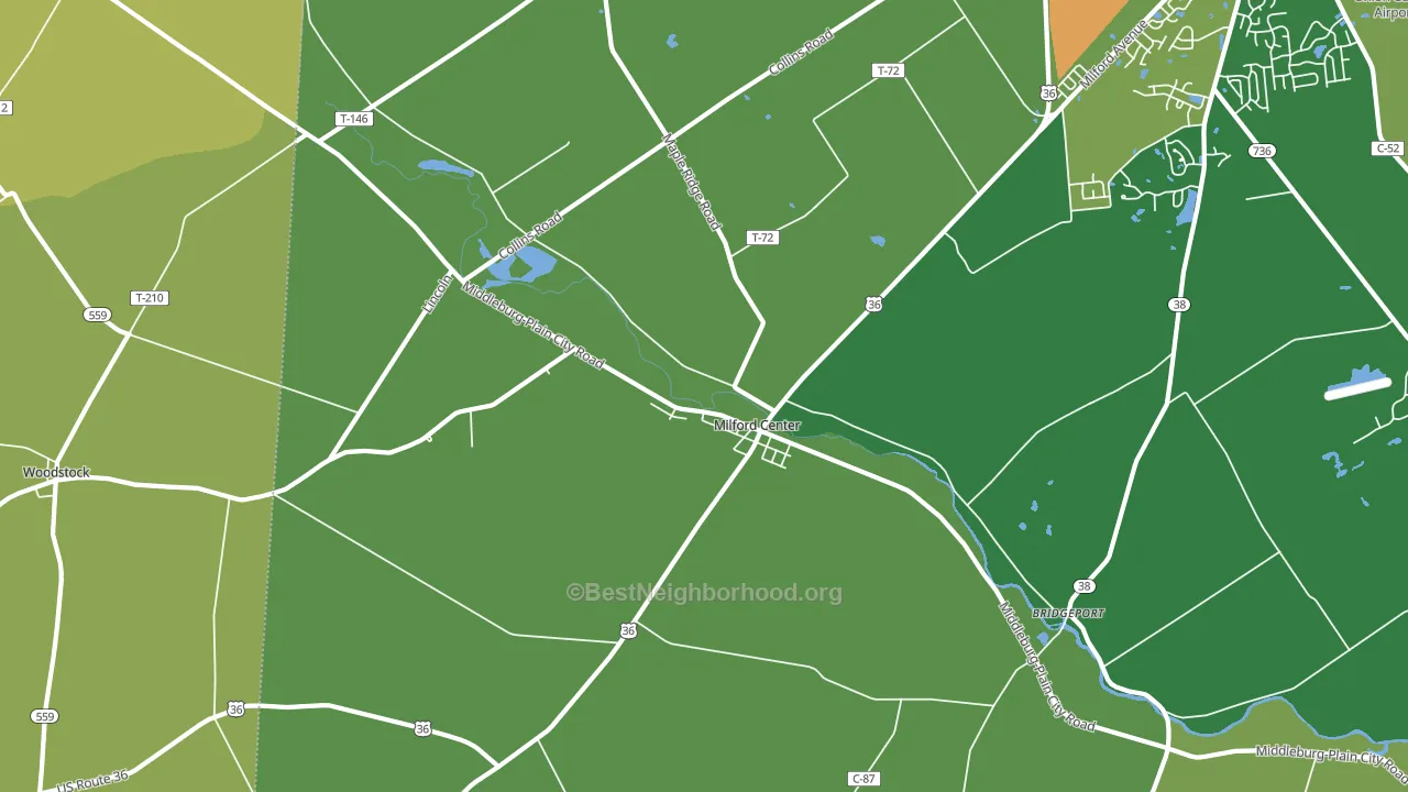 43045, OH block-group voter-turnout map