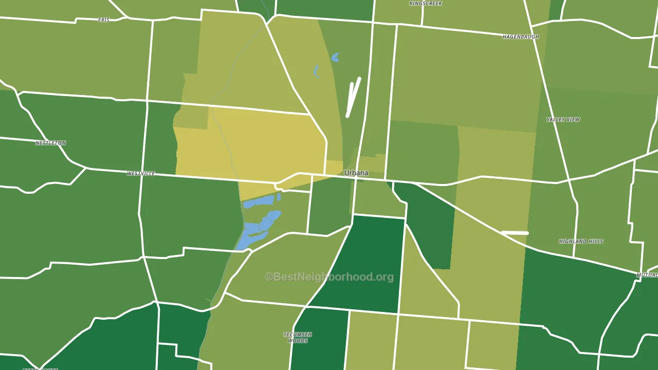 43078, OH block-group voter-turnout map