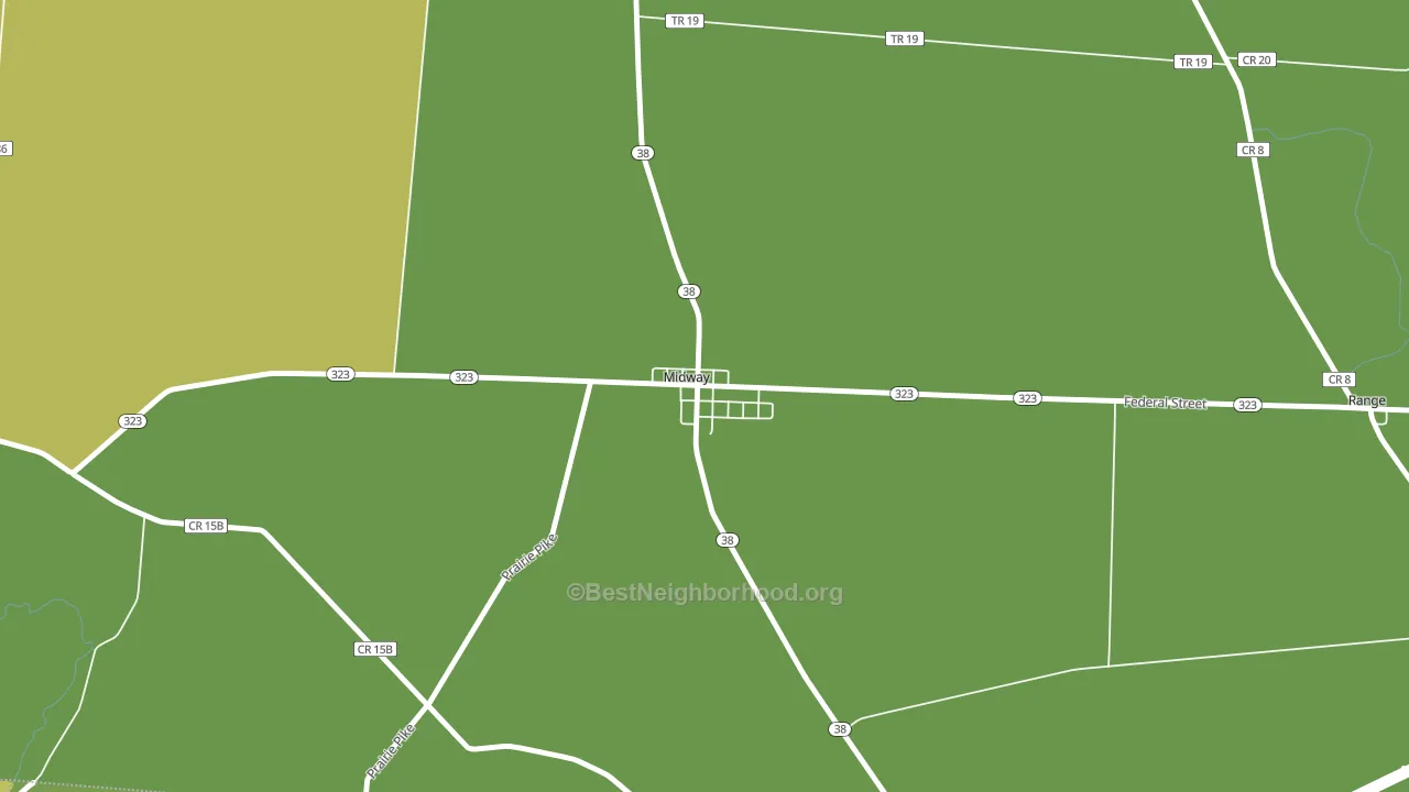 43151, OH block-group voter-turnout map