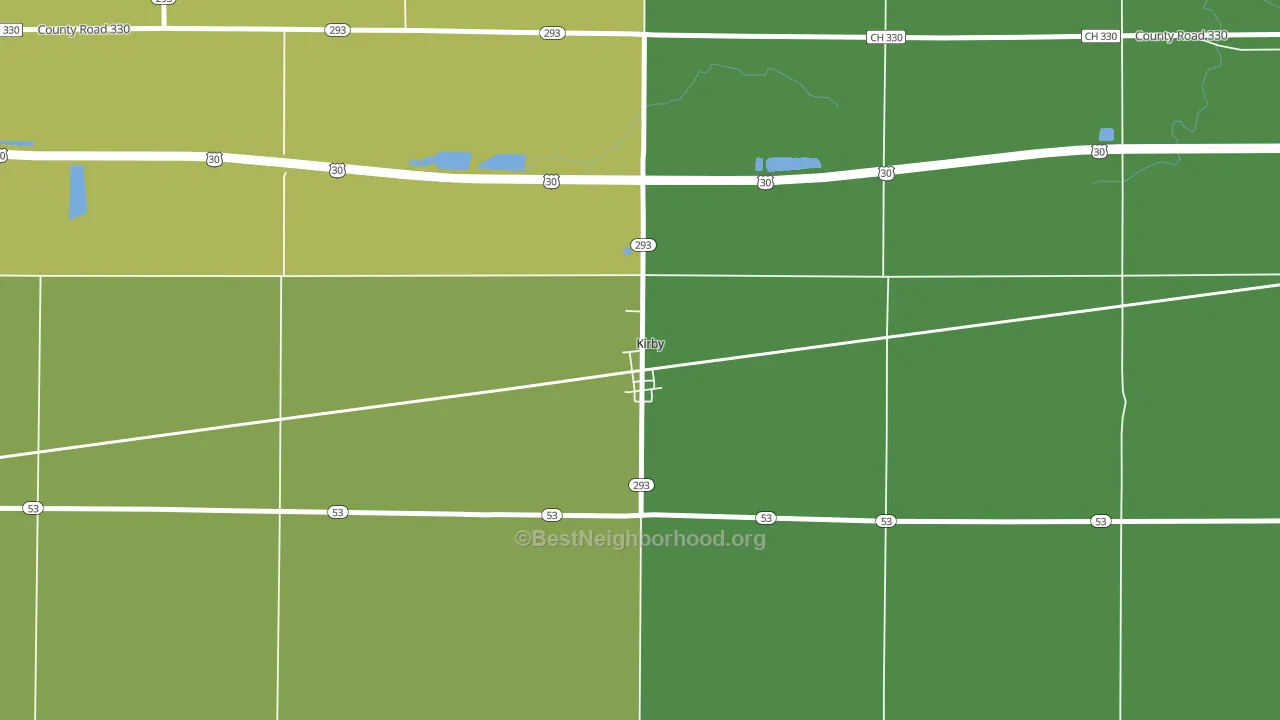 43330, OH block-group voter-turnout map
