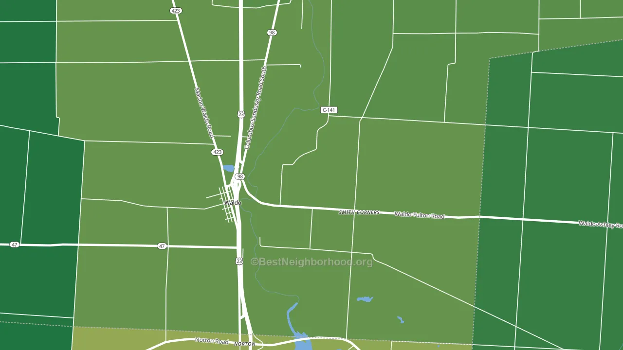 43356, OH block-group voter-turnout map