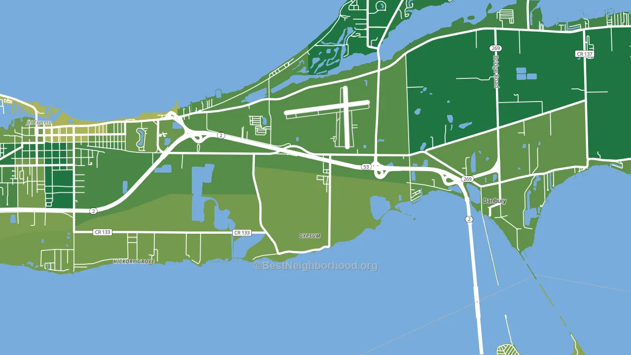 43433, OH block-group voter-turnout map