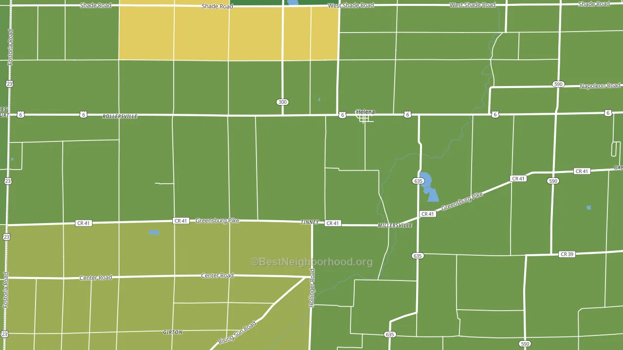 43435, OH block-group voter-turnout map