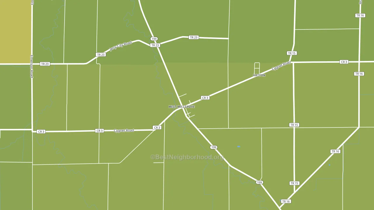 43467, OH block-group voter-turnout map