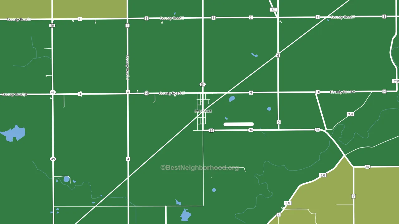 43505, OH block-group voter-turnout map