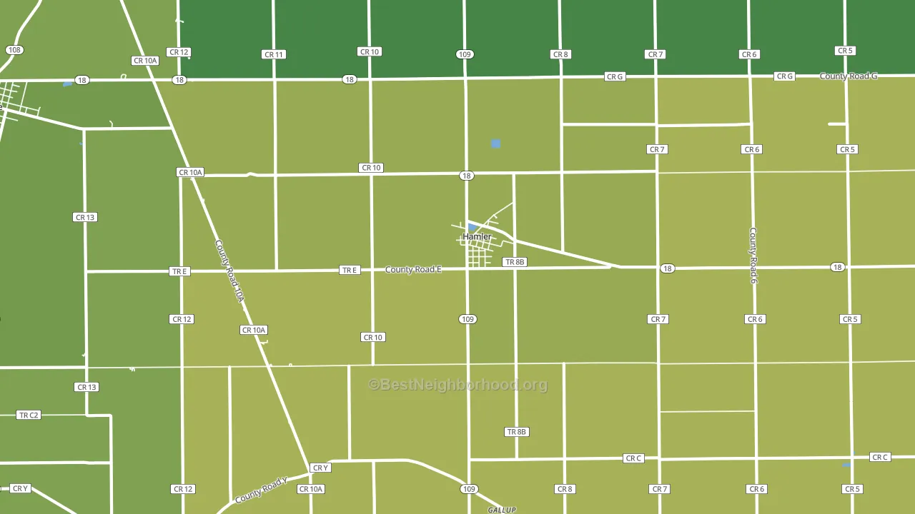 43524, OH block-group voter-turnout map