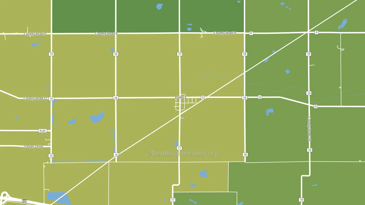 43531, OH block-group voter-turnout map