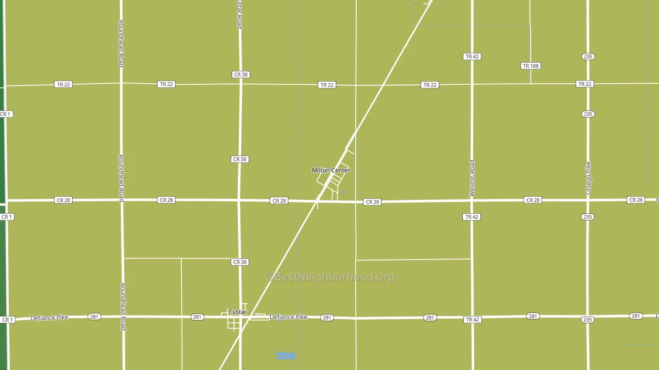 43541, OH block-group voter-turnout map