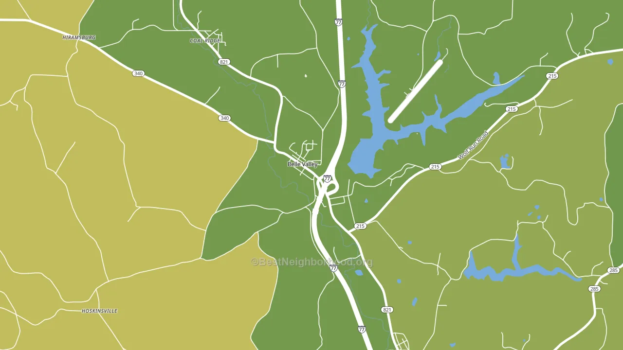 43717, OH block-group voter-turnout map
