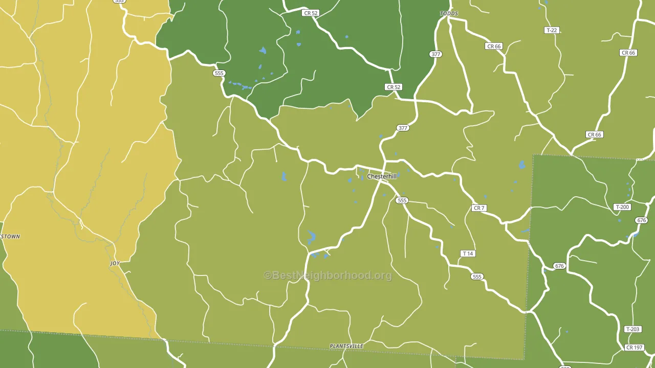43728, OH block-group voter-turnout map