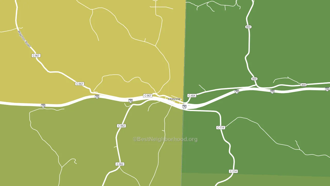 43736, OH block-group voter-turnout map