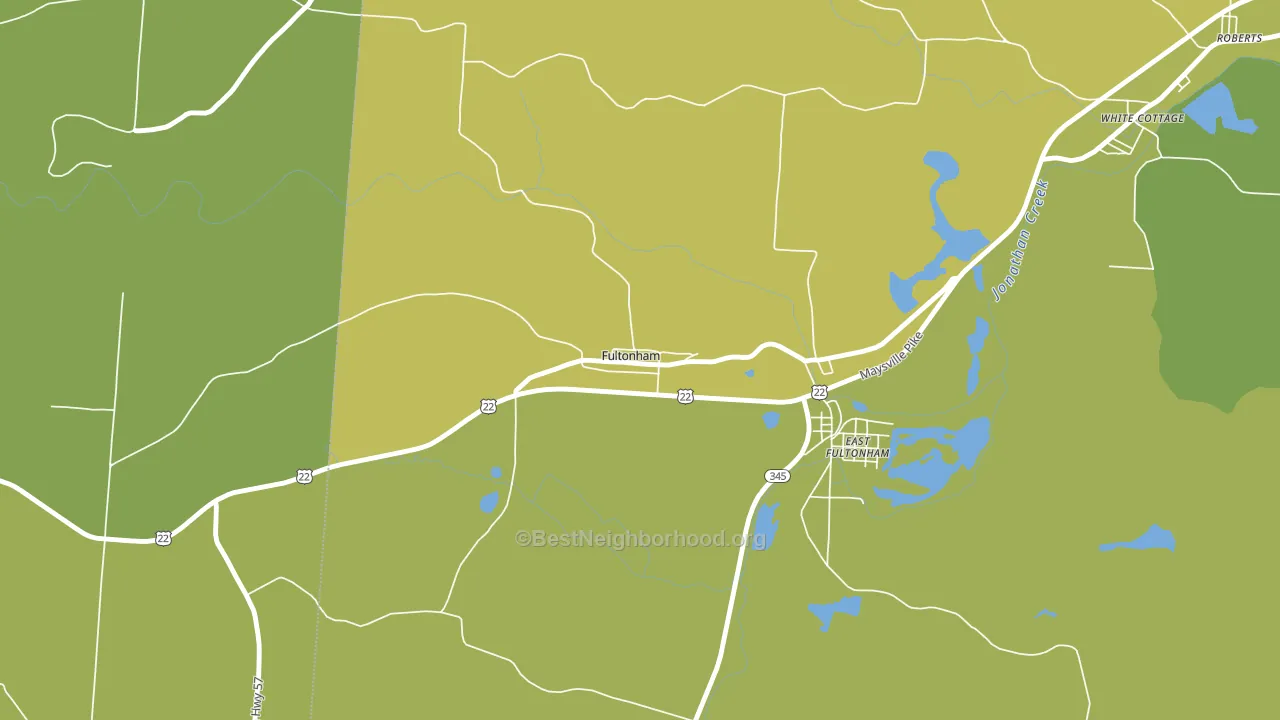 43738, OH block-group voter-turnout map