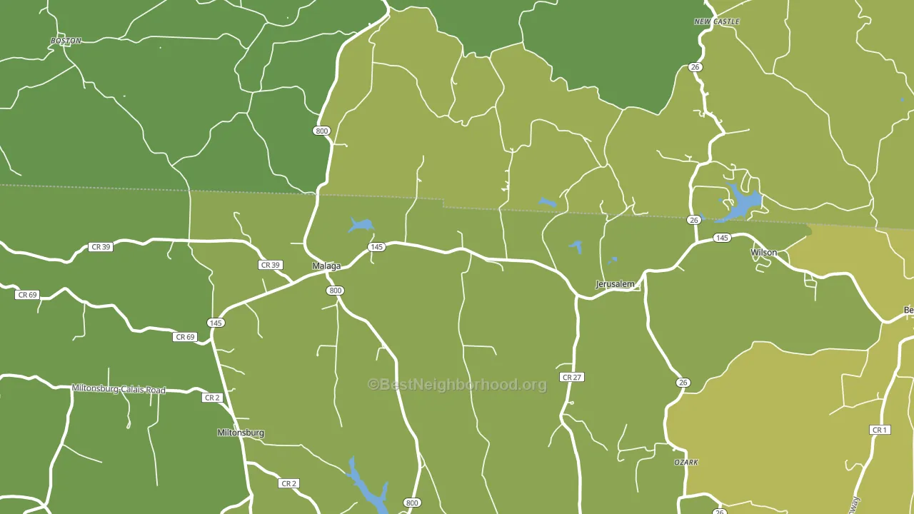 43747, OH block-group voter-turnout map