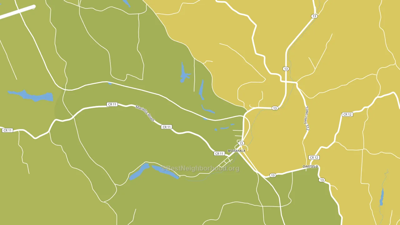 43761, OH block-group voter-turnout map