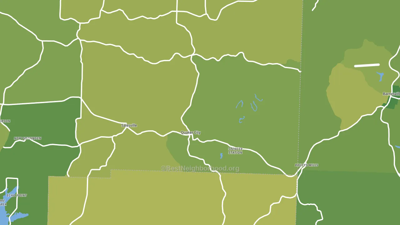 43773, OH block-group voter-turnout map