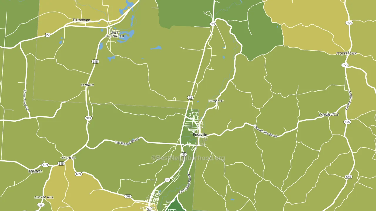 43777, OH block-group voter-turnout map