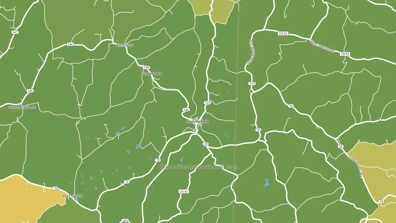 43788, OH block-group voter-turnout map