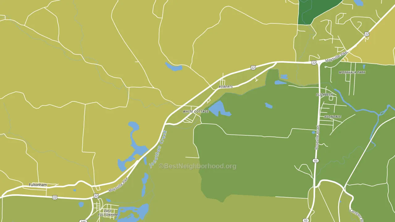 43791, OH block-group voter-turnout map