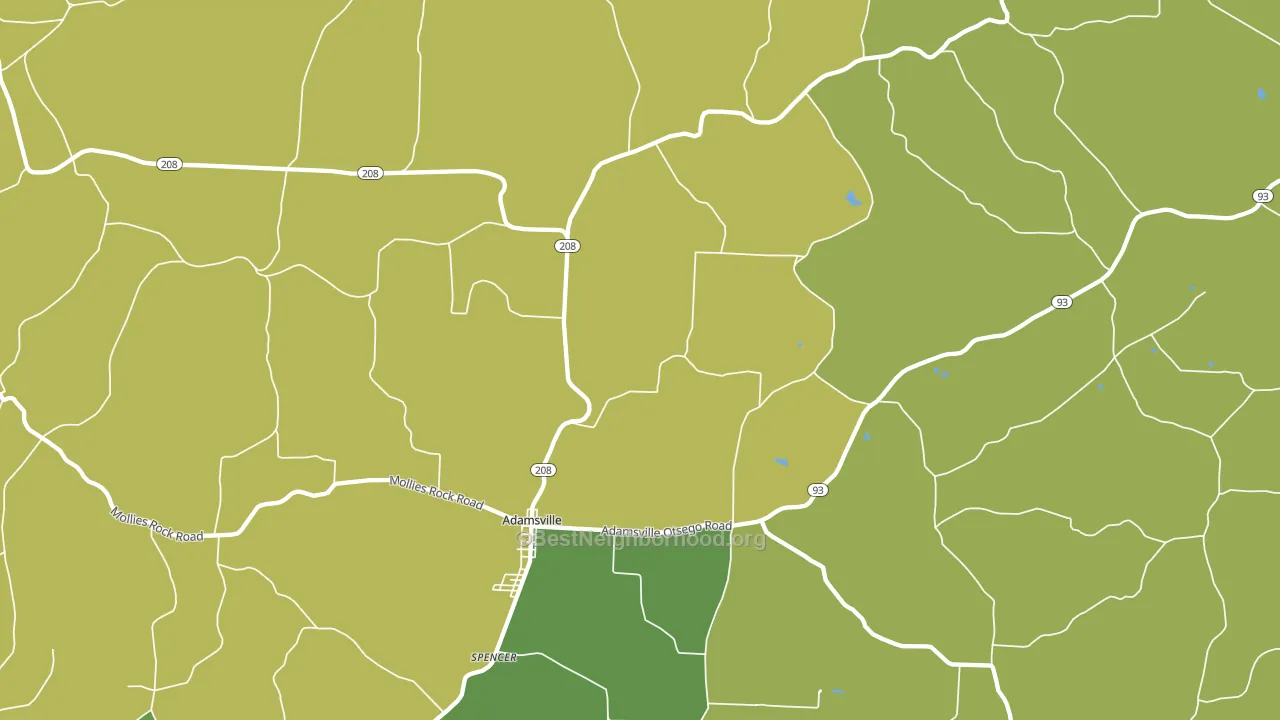 43802, OH block-group voter-turnout map