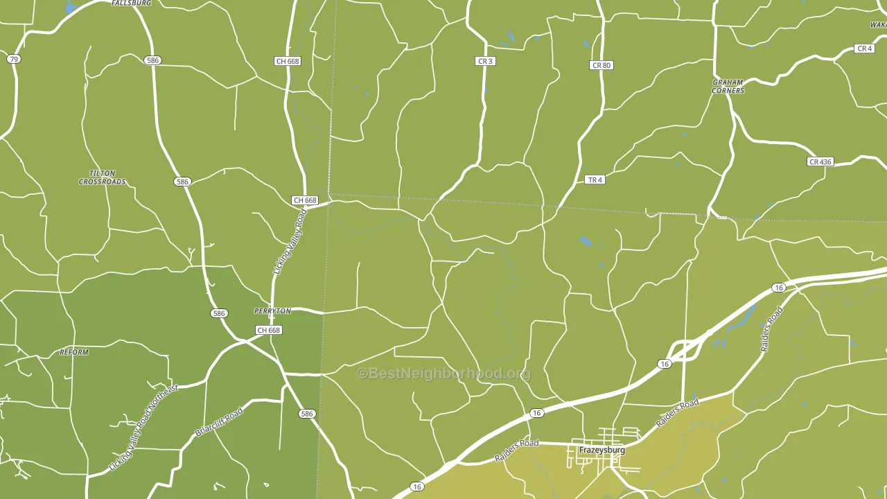 43822, OH block-group voter-turnout map