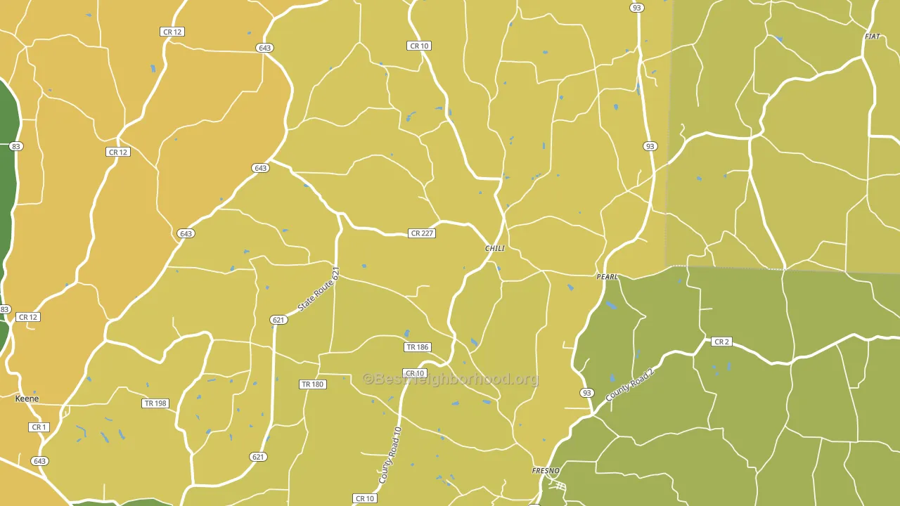 43824, OH block-group voter-turnout map