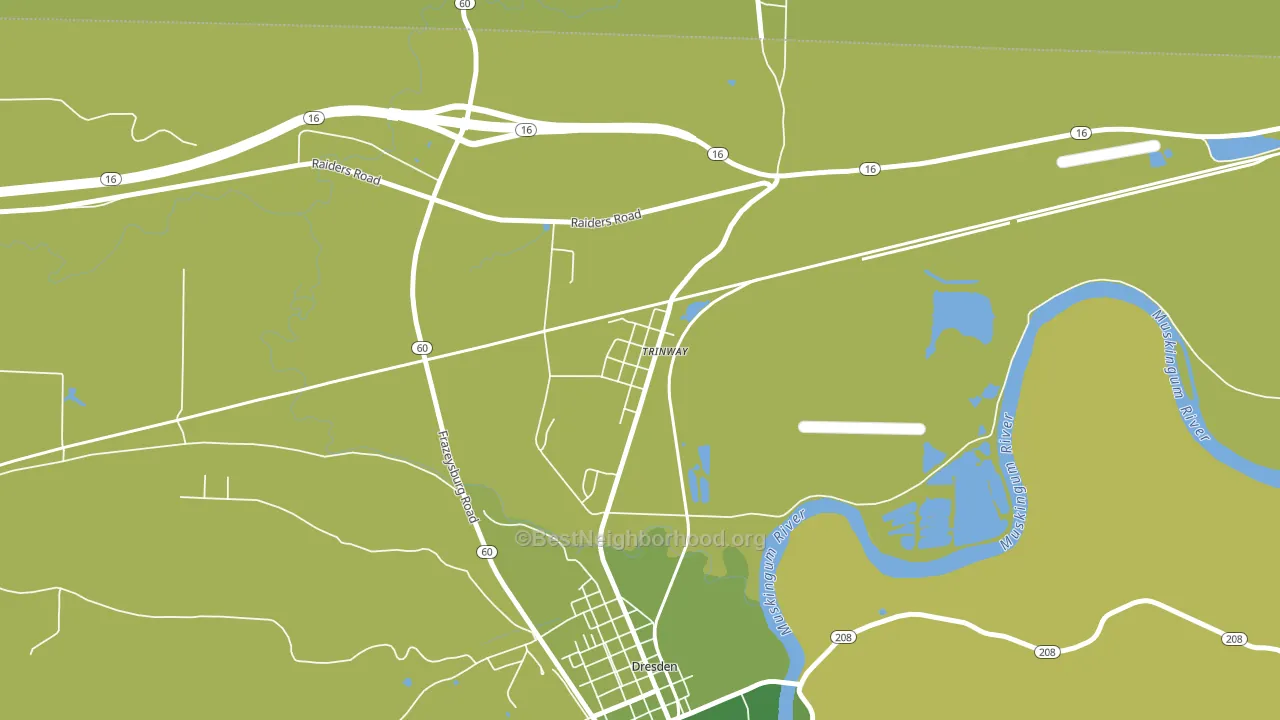 43842, OH block-group voter-turnout map