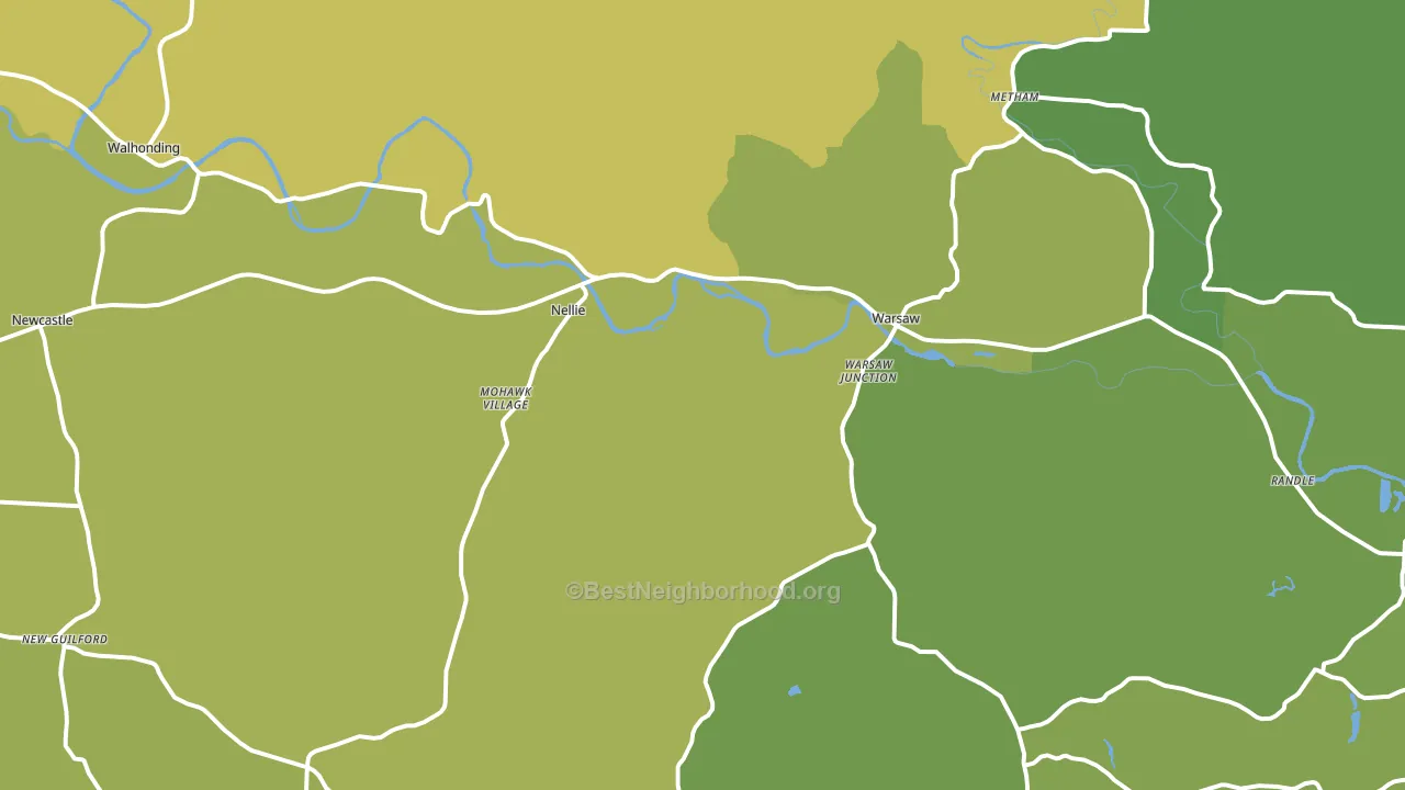 43844, OH block-group voter-turnout map