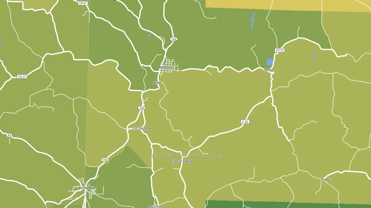 43908, OH block-group voter-turnout map