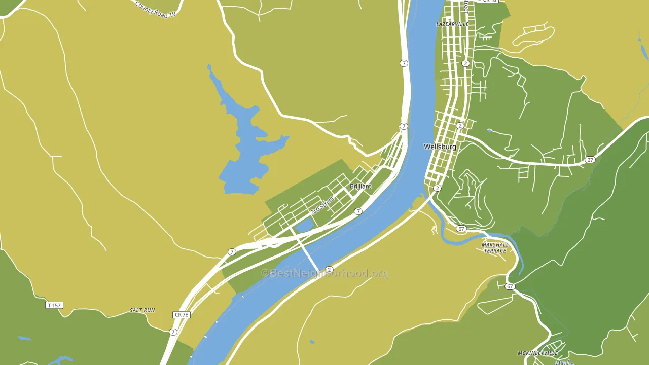 43913, OH block-group voter-turnout map