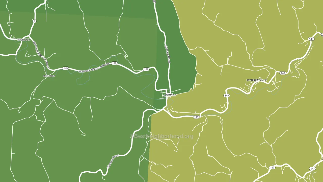 43928, OH block-group voter-turnout map