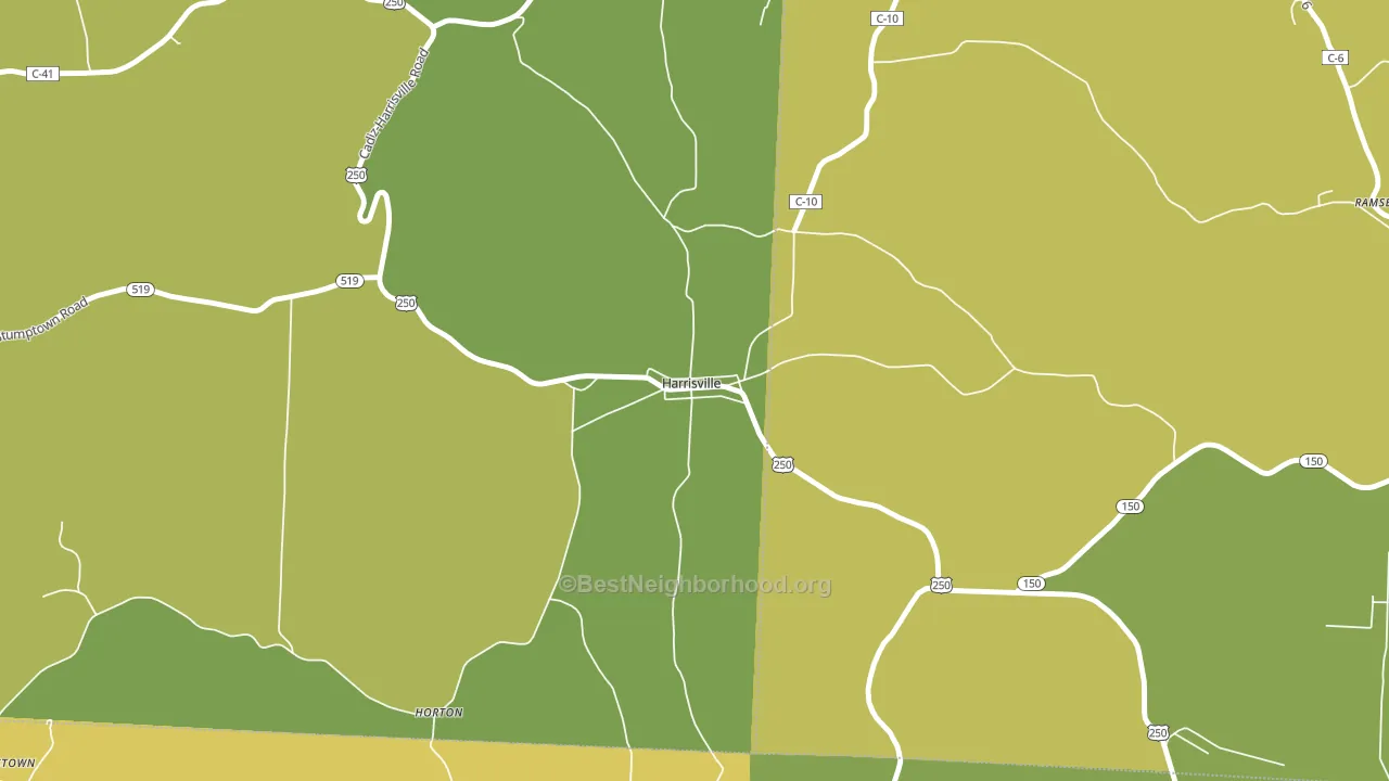 43974, OH block-group voter-turnout map