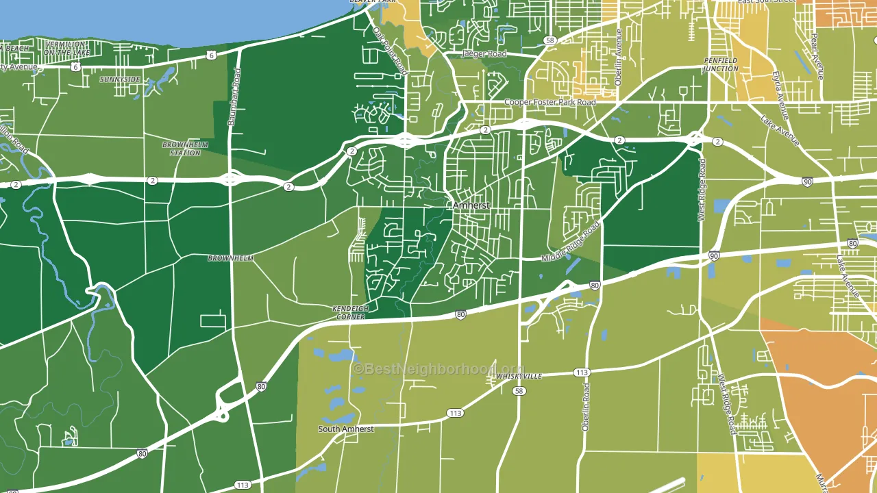 44001, OH block-group voter-turnout map