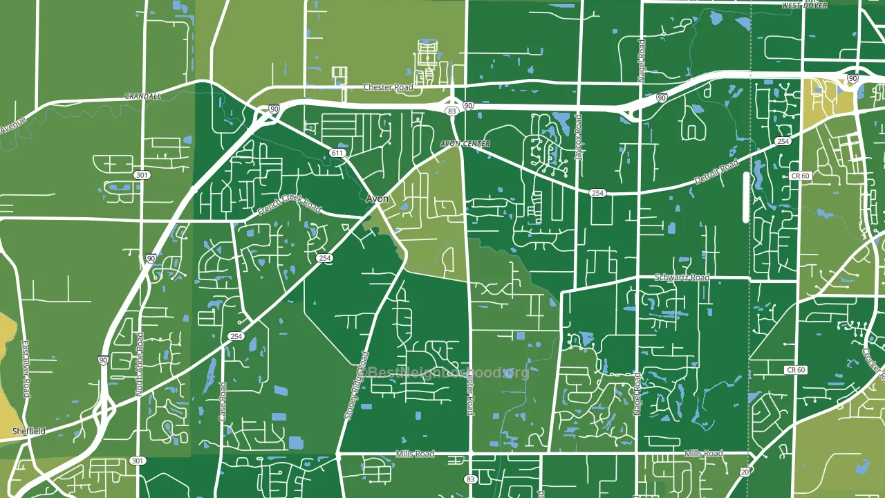 44011, OH block-group voter-turnout map