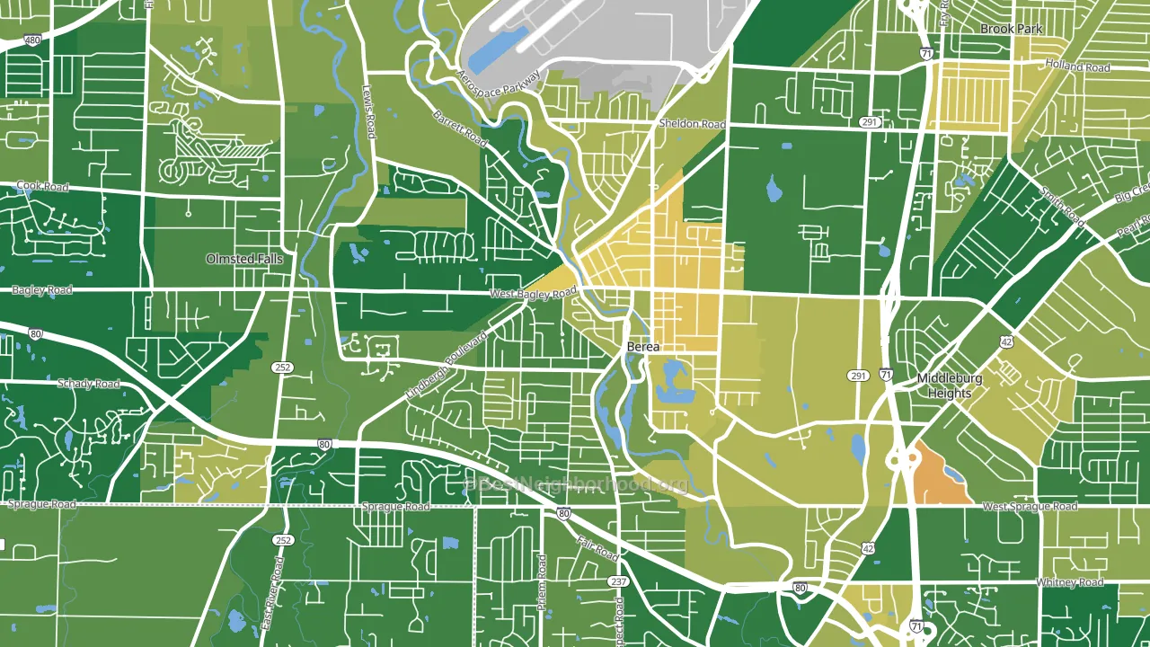 44017, OH block-group voter-turnout map